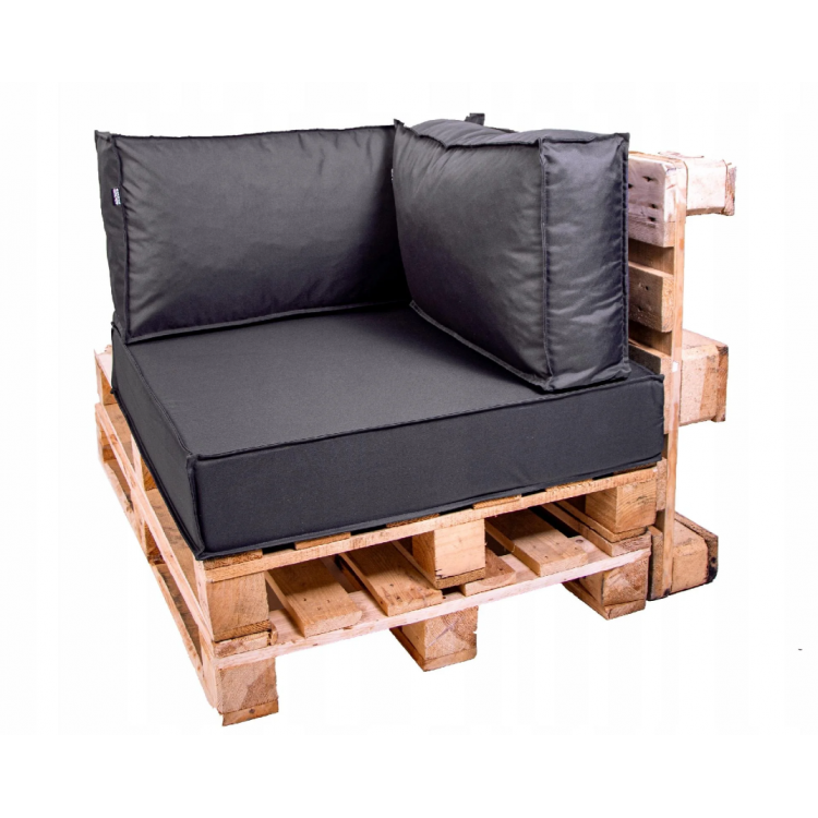 Paletové sedenie Golden Garden GG54/1 podsedák a vankúš 80cm x 80cm x 15cm Grafitové